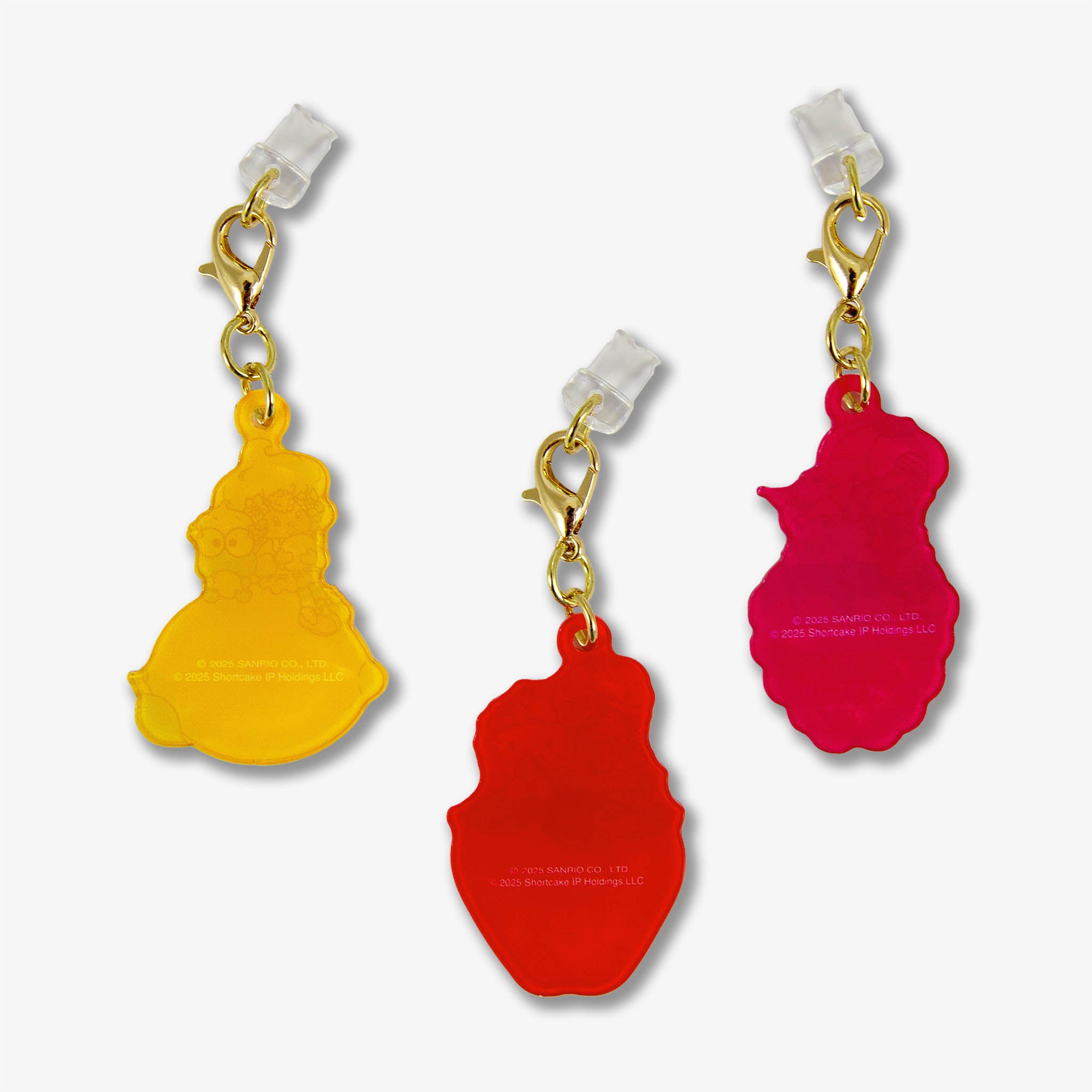 Hello Kitty® & Friends x Strawberry Shortcake™ Charging Port Charms - 3pk Group 2