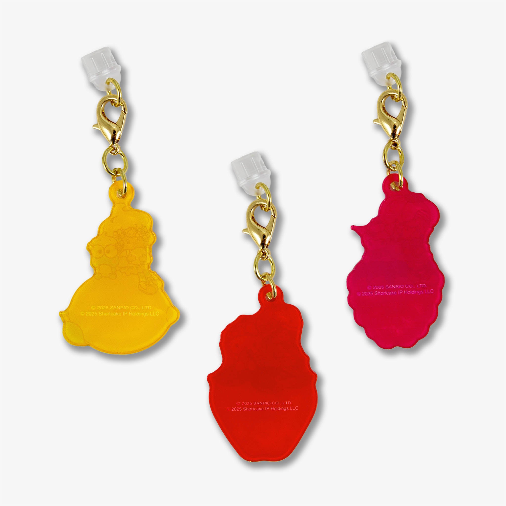 Hello Kitty® & Friends x Strawberry Shortcake™ Charging Port Charms - 3pk Group 2