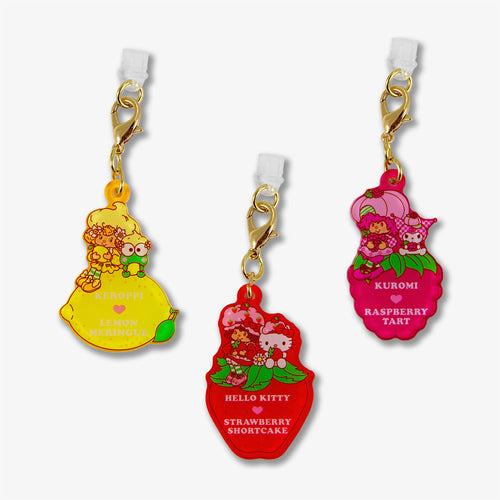 Hello Kitty® & Friends x Strawberry Shortcake™ Charging Port Charms - 3pk Group 2