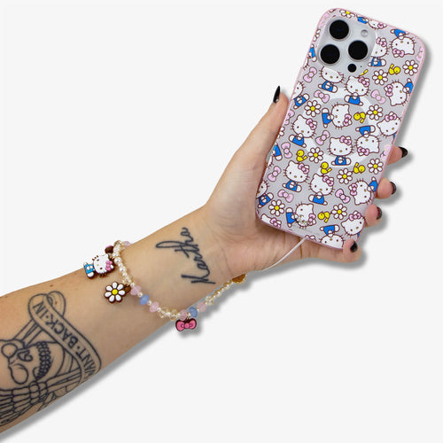 Beaded Wristlet with Charm - Hello Kitty® Pink Bows