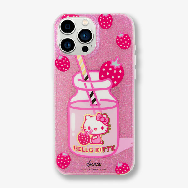 Hello Kitty iPhone ケース ピンク Hello_Kitty_Strawberry_Milk_iP