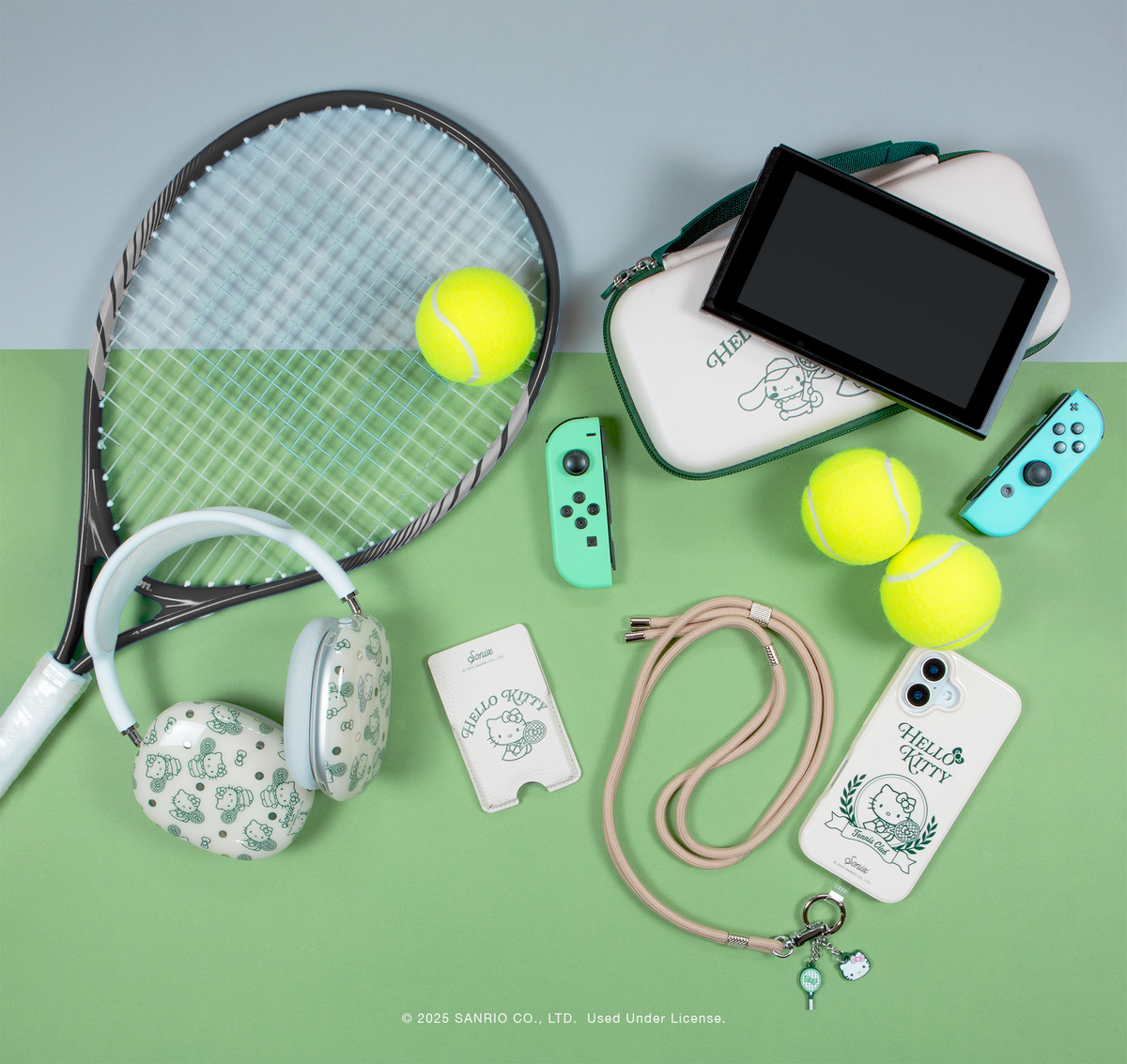 Crossbody Phone Strap with Charms - Hello Kitty® Tennis | Sonix Crossbody Phone Strap with Charms - Hello Kitty® Tennis | Sonix