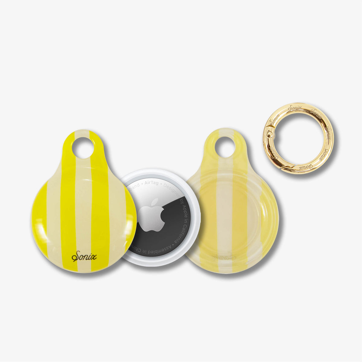 AirTag® Cover - Jelly Stripe Yellow