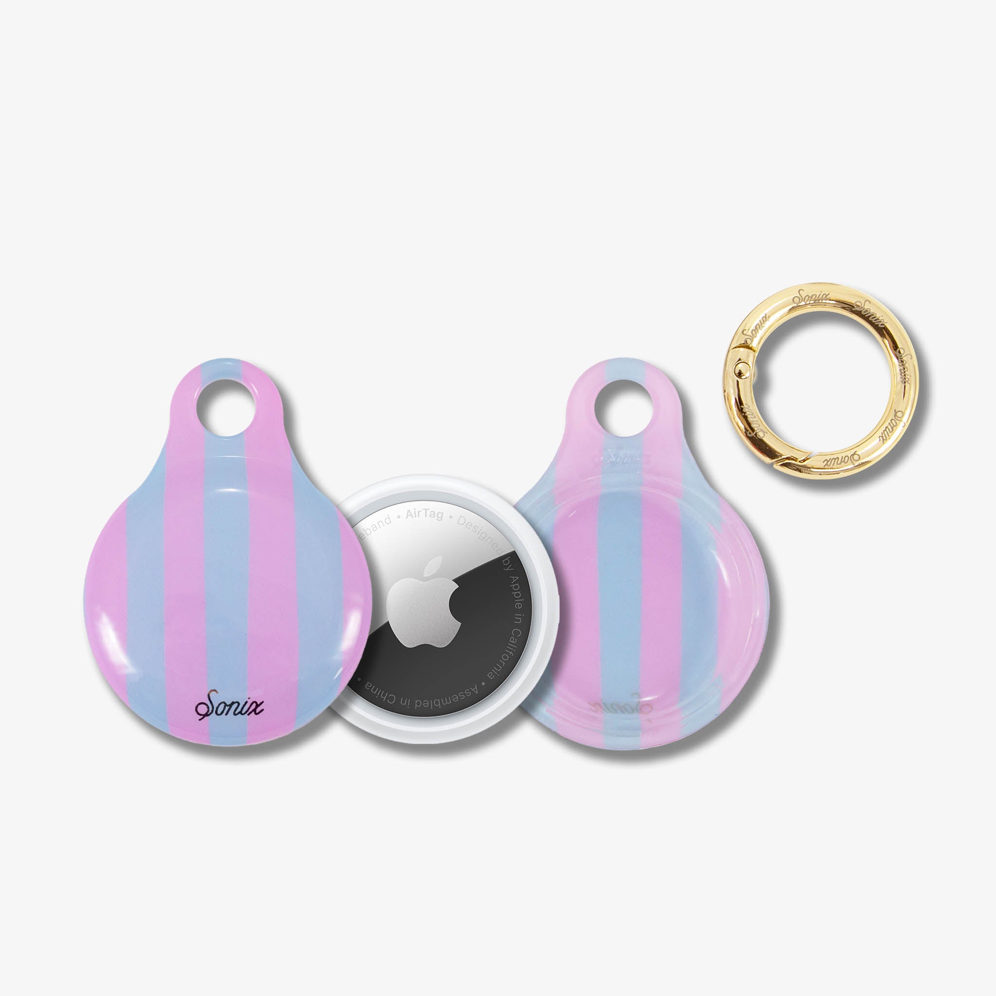 AirTag® Cover - Jelly Stripe Blue / Pink | Sonix