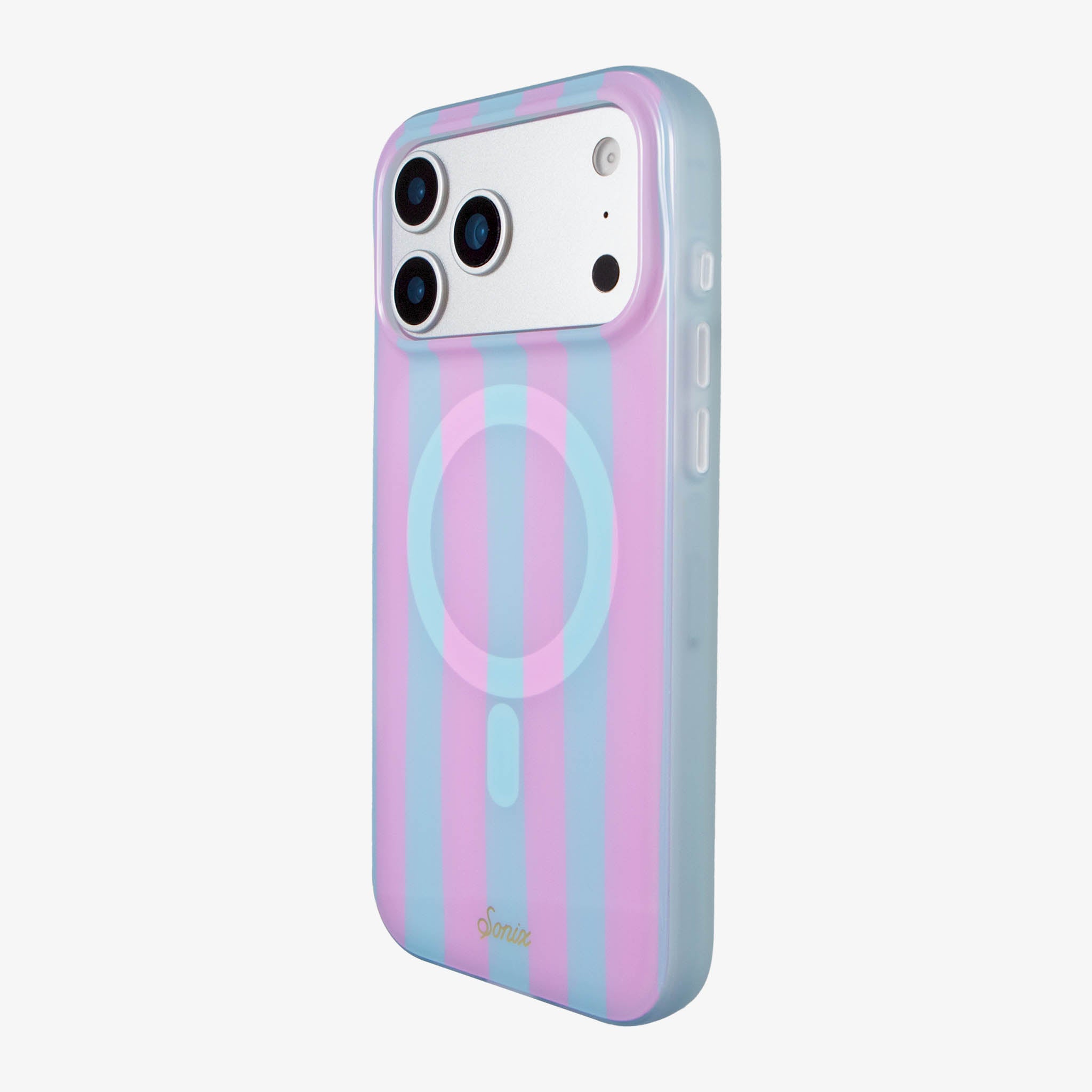 Jelly Stripe MagSafe® Compatible iPhone Case - Blue / Pink | Sonix