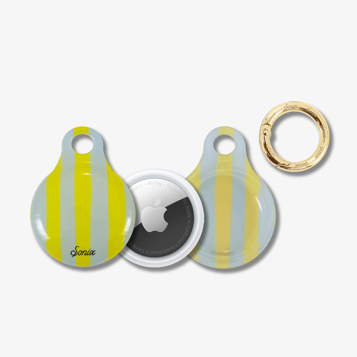 AirTag® Cover - Jelly Stripe Blue / Yellow