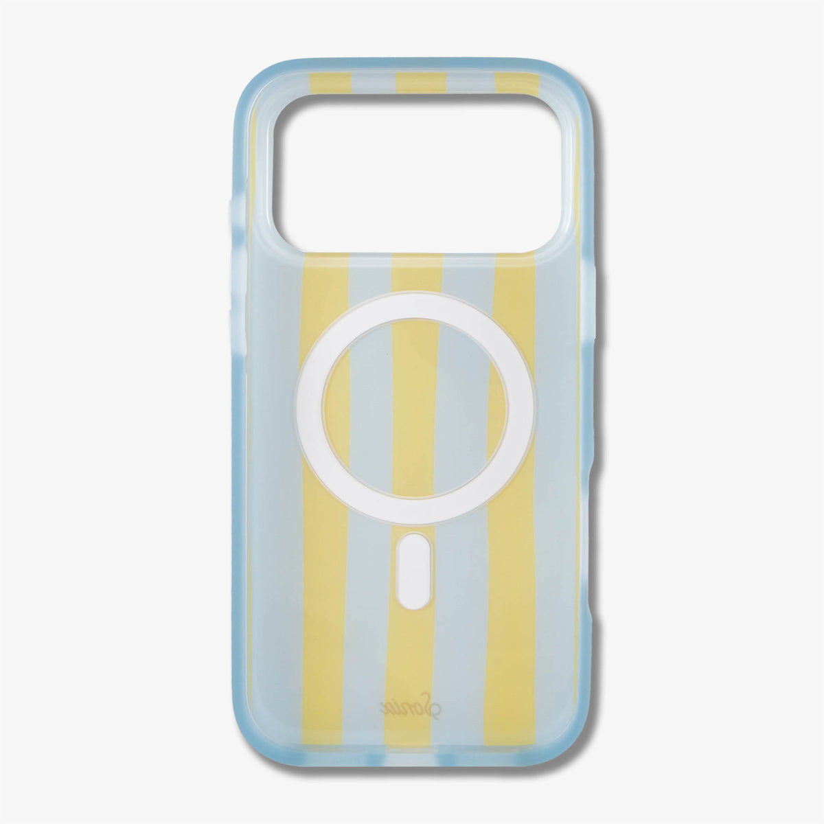 Jelly Stripe MagSafe® Compatible iPhone Case - Blue / Yellow