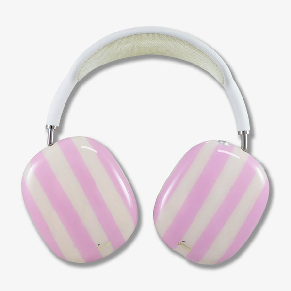 Jelly Stripe AirPods Max Cover - Pink / Cream | Sonix