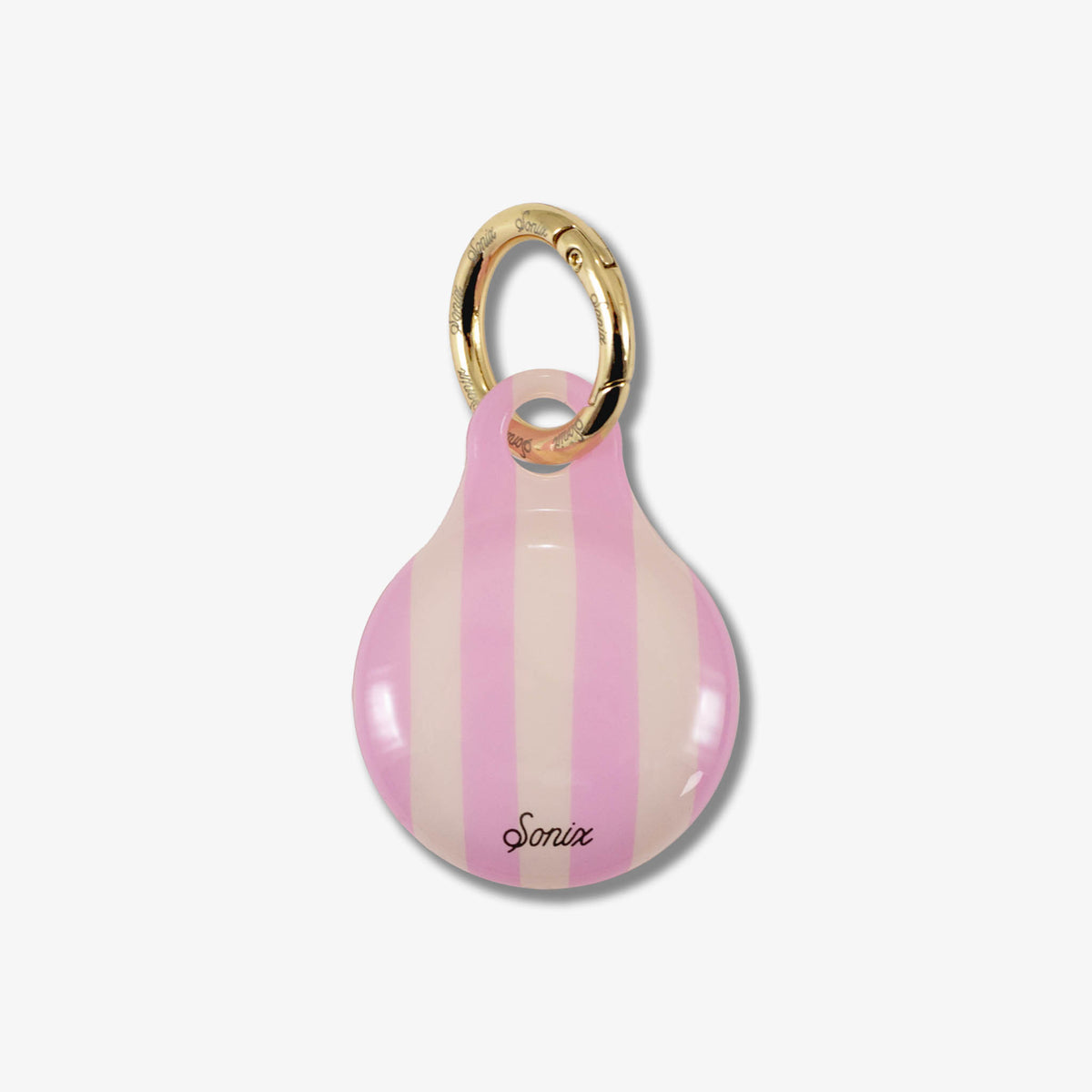 AirTag® Cover - Jelly Stripe Pink / Cream