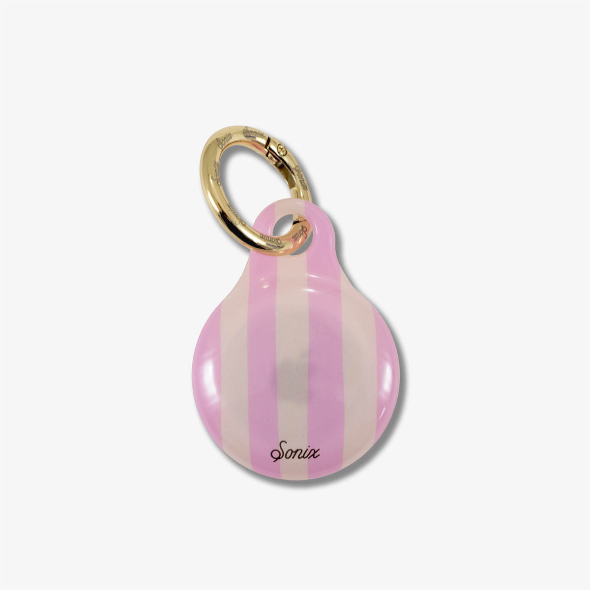 AirTag® Cover - Jelly Stripe Pink / Cream