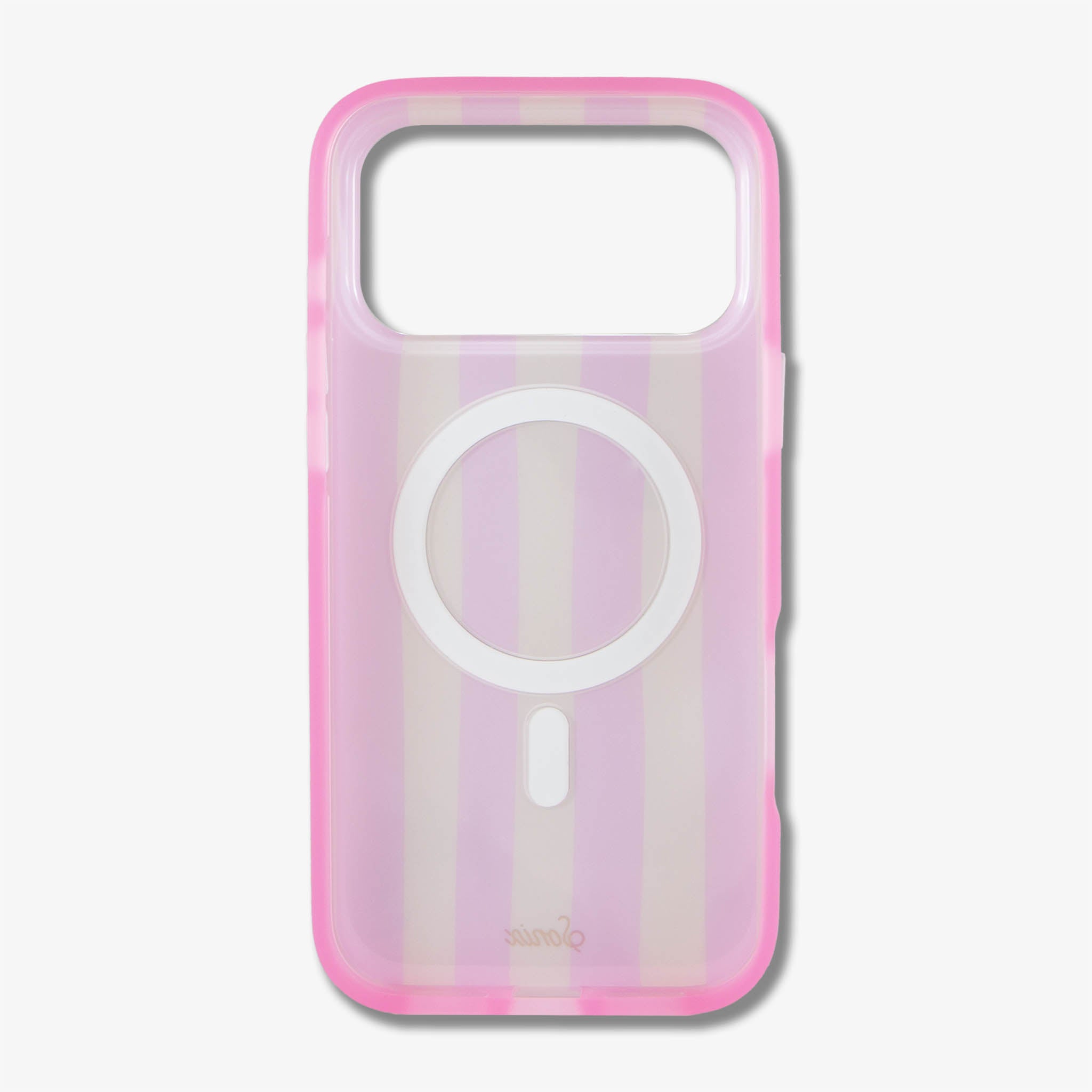 Jelly Stripe MagSafe® Compatible iPhone Case - Pink / Cream | Sonix
