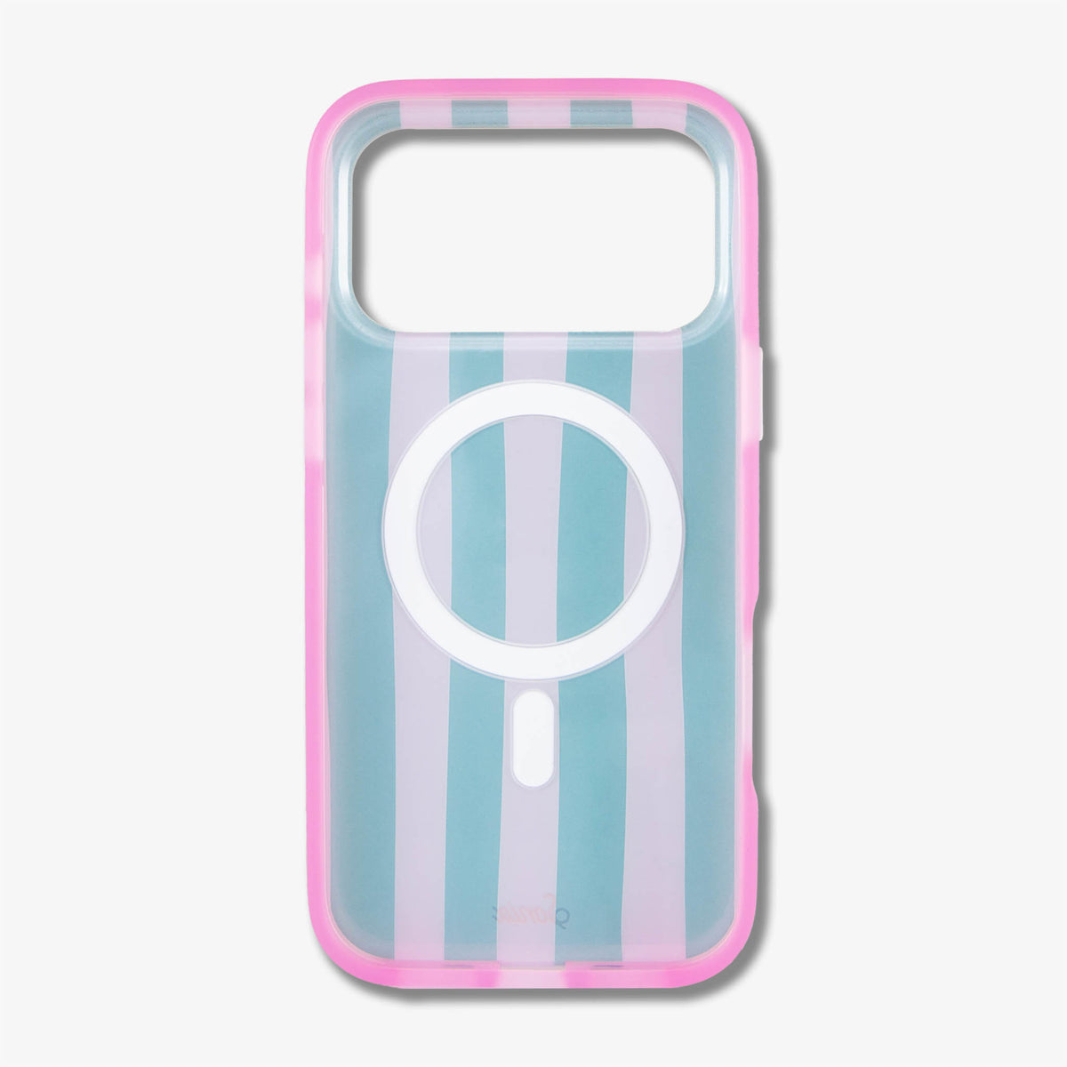 Jelly Stripe MagSafe® Compatible iPhone Case - Pink / Green