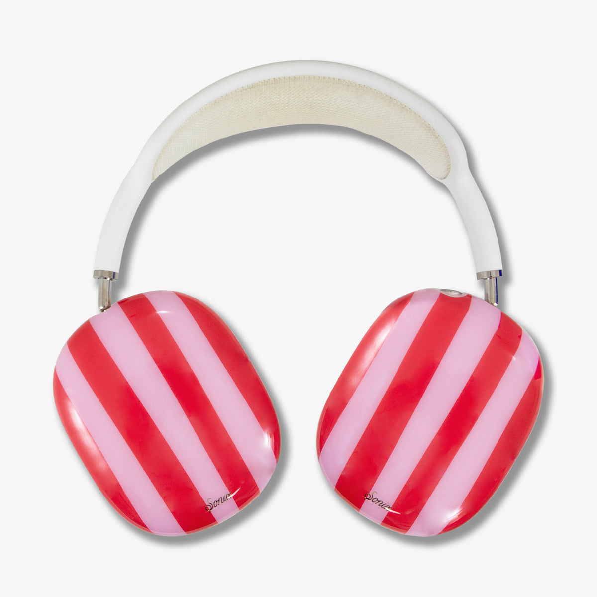 Jelly Stripe AirPods Max Cover - Pink / Red