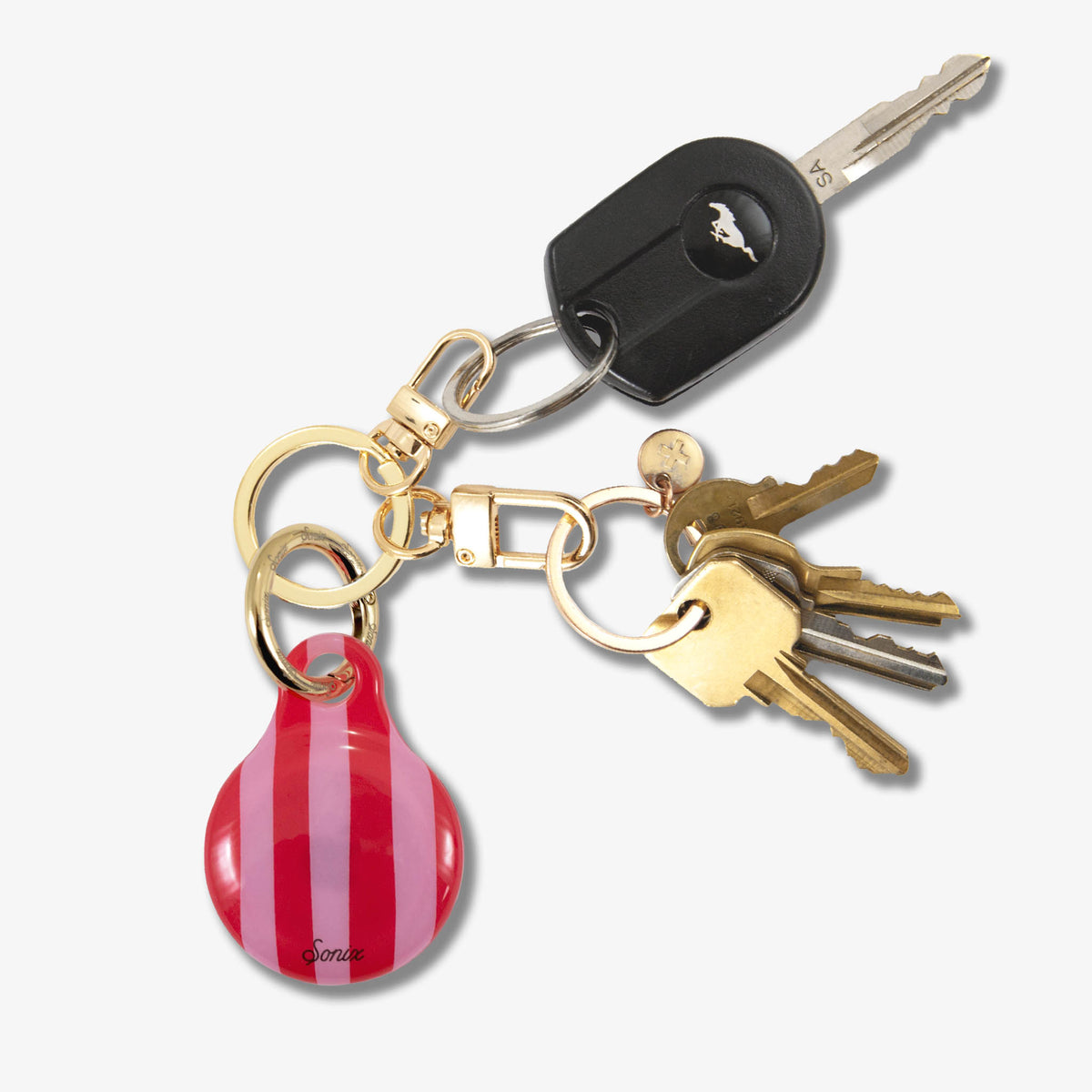 AirTag® Cover - Jelly Stripe Pink / Red