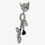 Adhesive Phone Hooks with Charms - Kuromi™