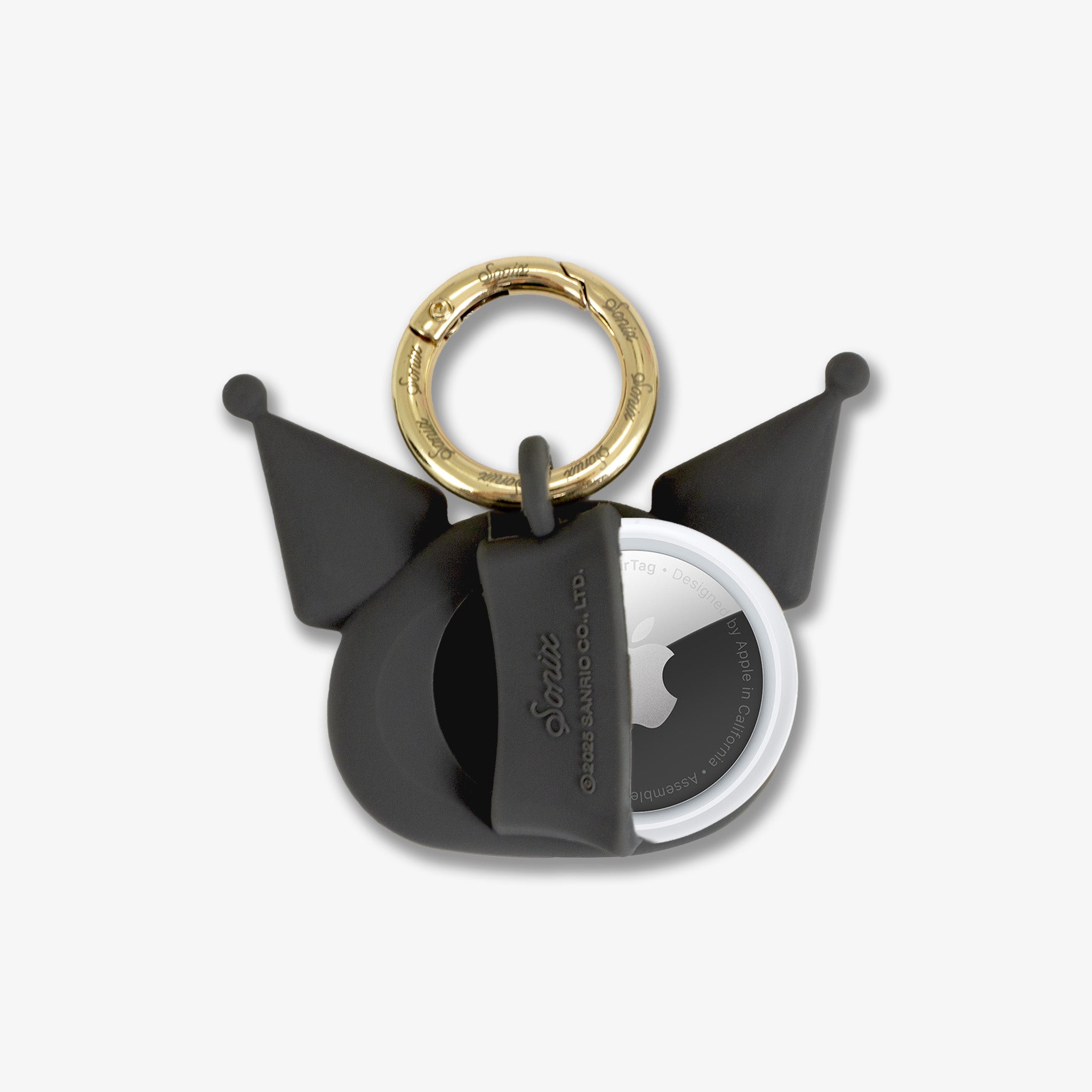 Silicone AirTag® Cover with Carabiner Keyring - Kuromi™