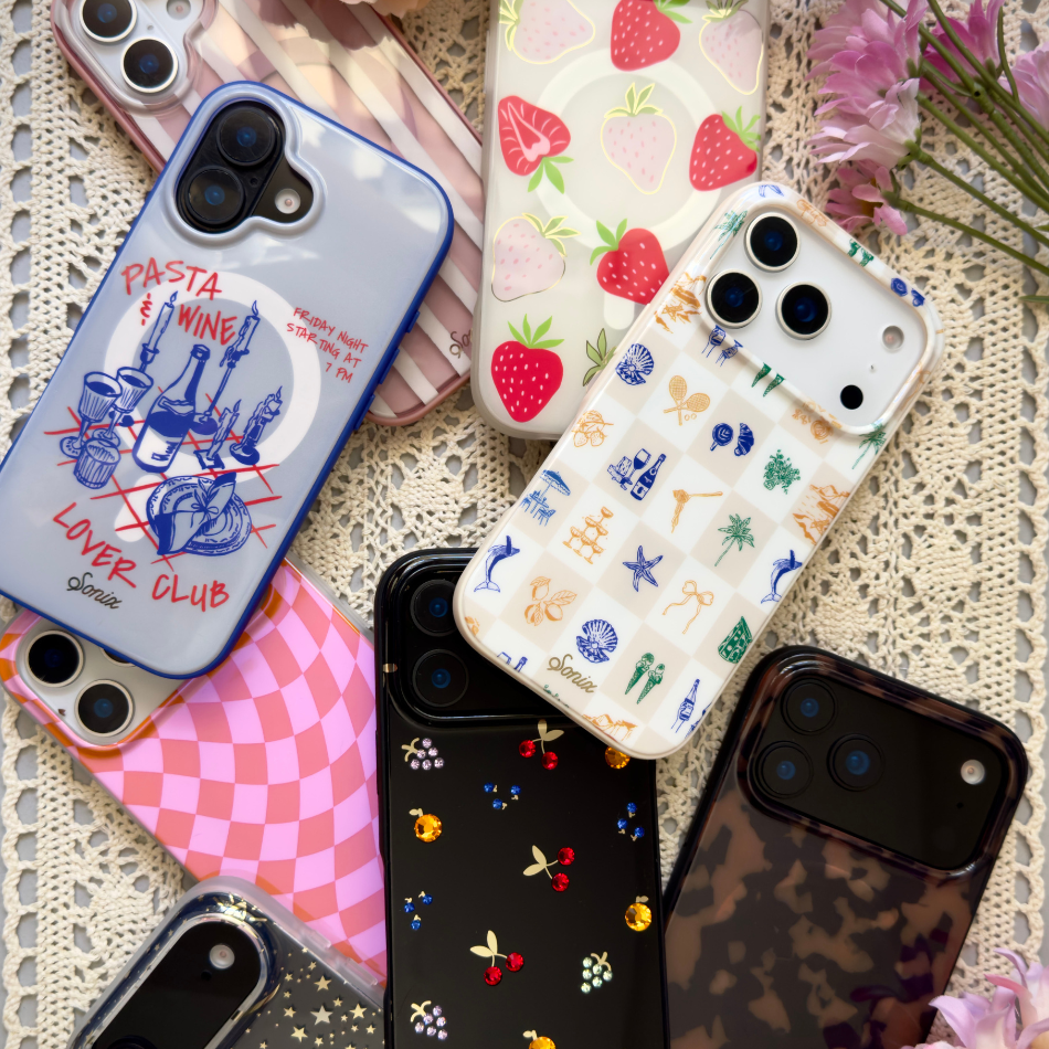 Abstract Stripe Nude MagSafe® Compatible iPhone Case