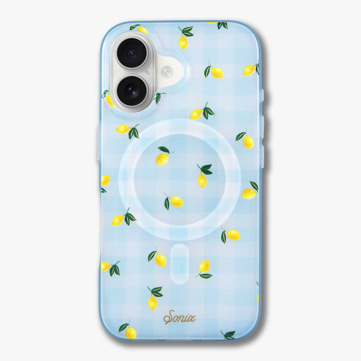 Lemon Gingham MagSafe® Compatible iPhone Case Lemon Gingham MagSafe® Compatible iPhone Case