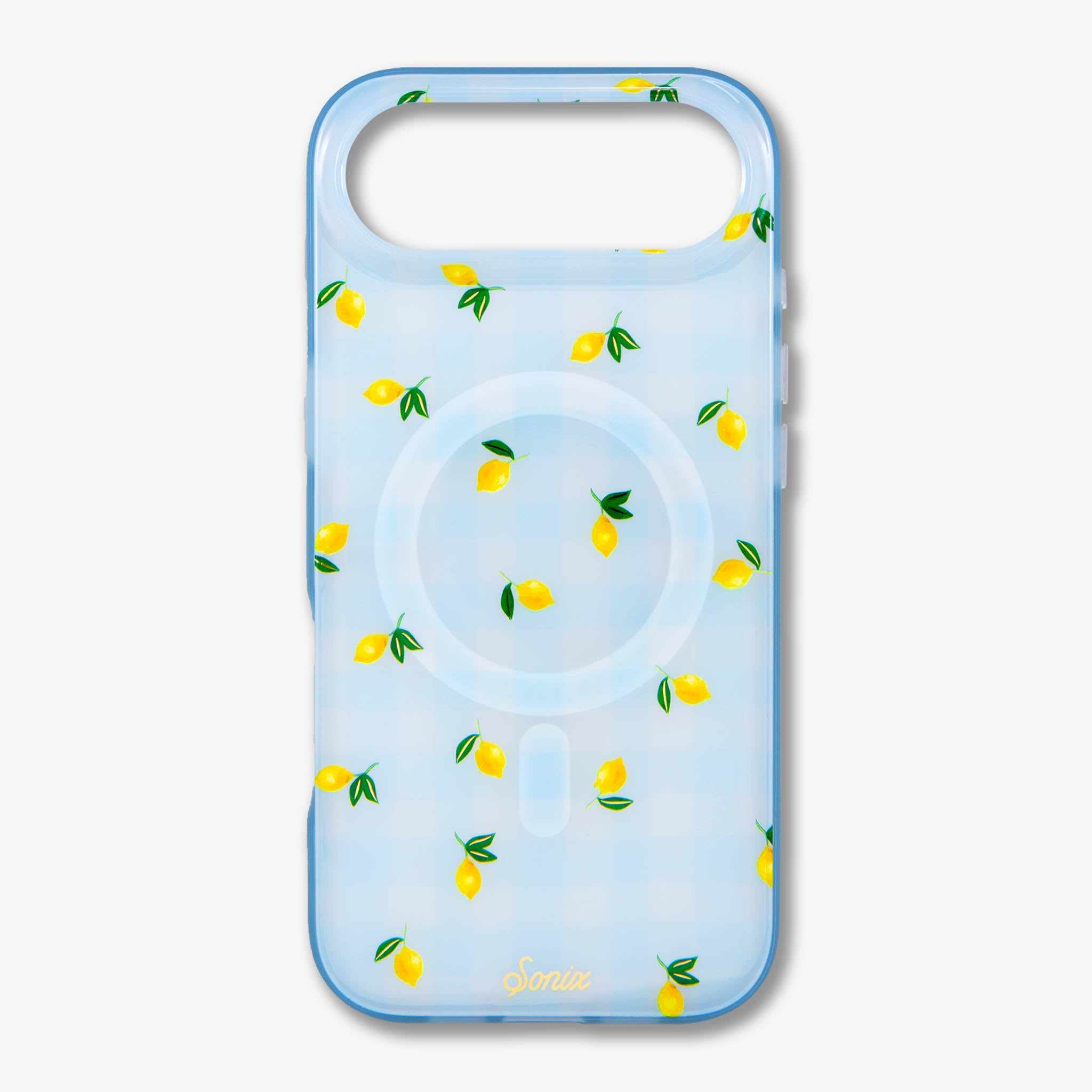 Lemon Gingham MagSafe® Compatible iPhone Case