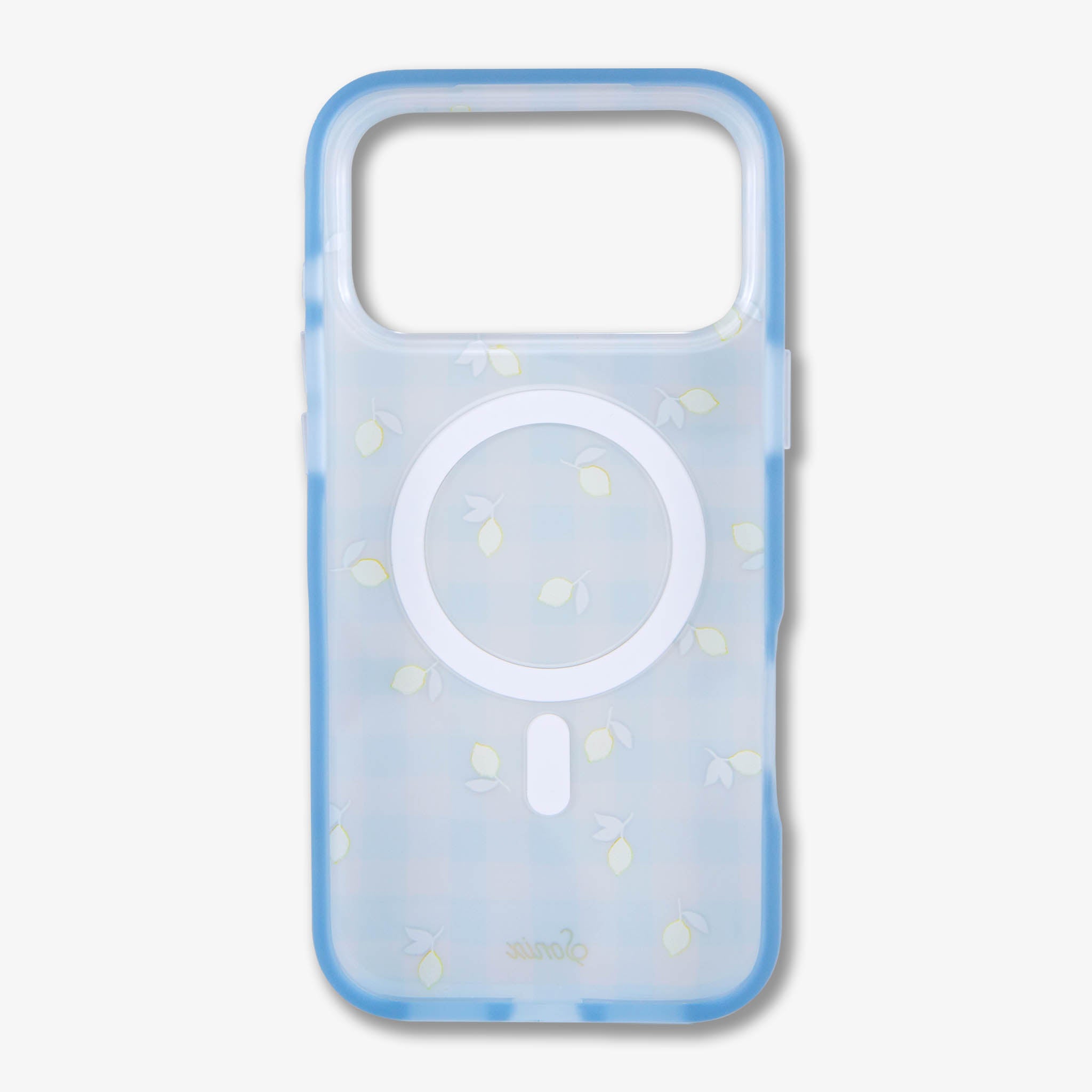 Lemon Gingham MagSafe® Compatible iPhone Case