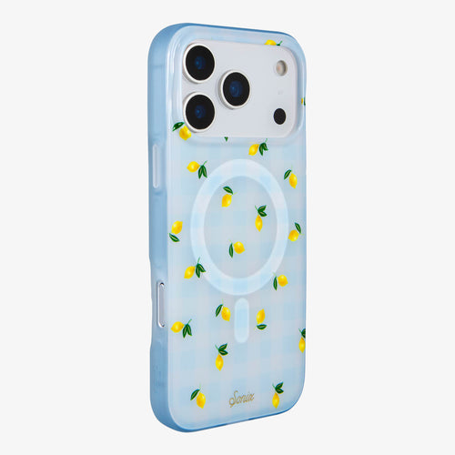 Lemon Gingham MagSafe® Compatible iPhone Case