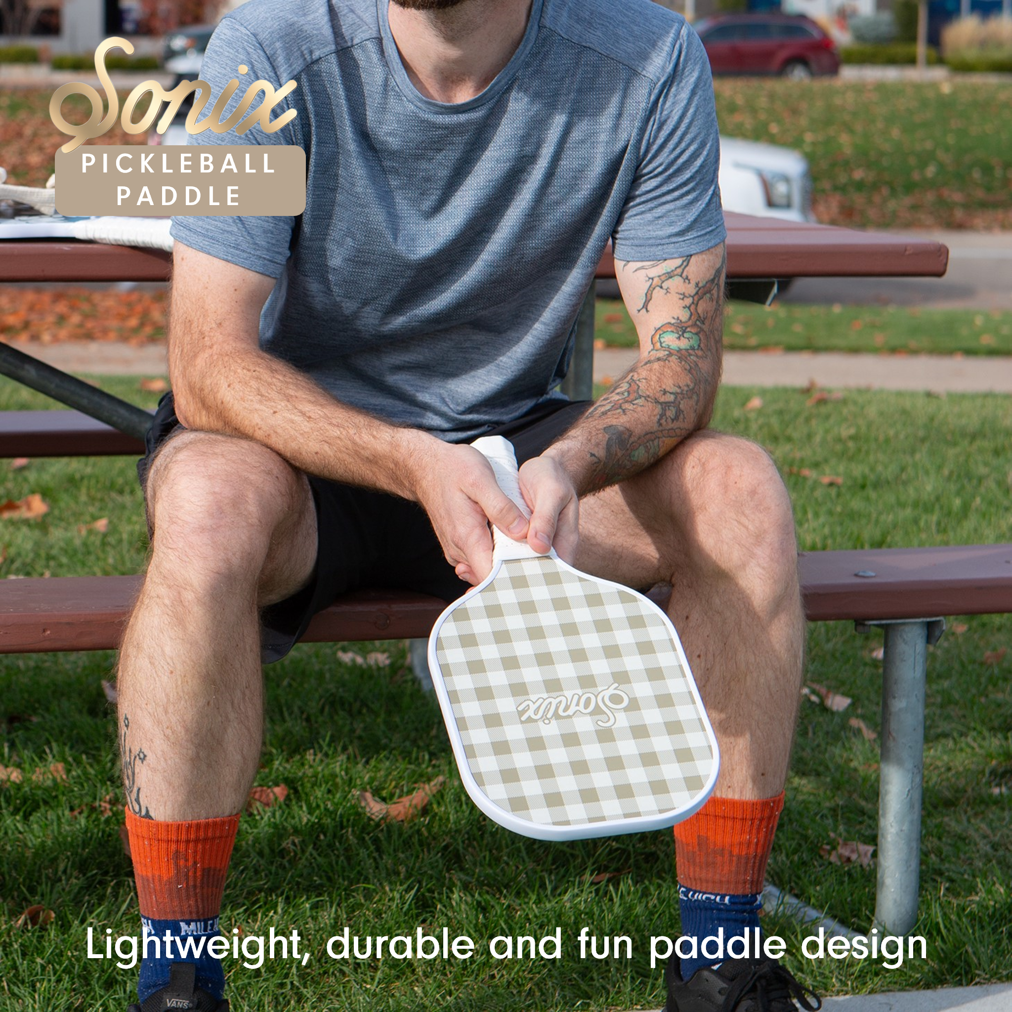Single Pickleball Paddle - Cottage Floral