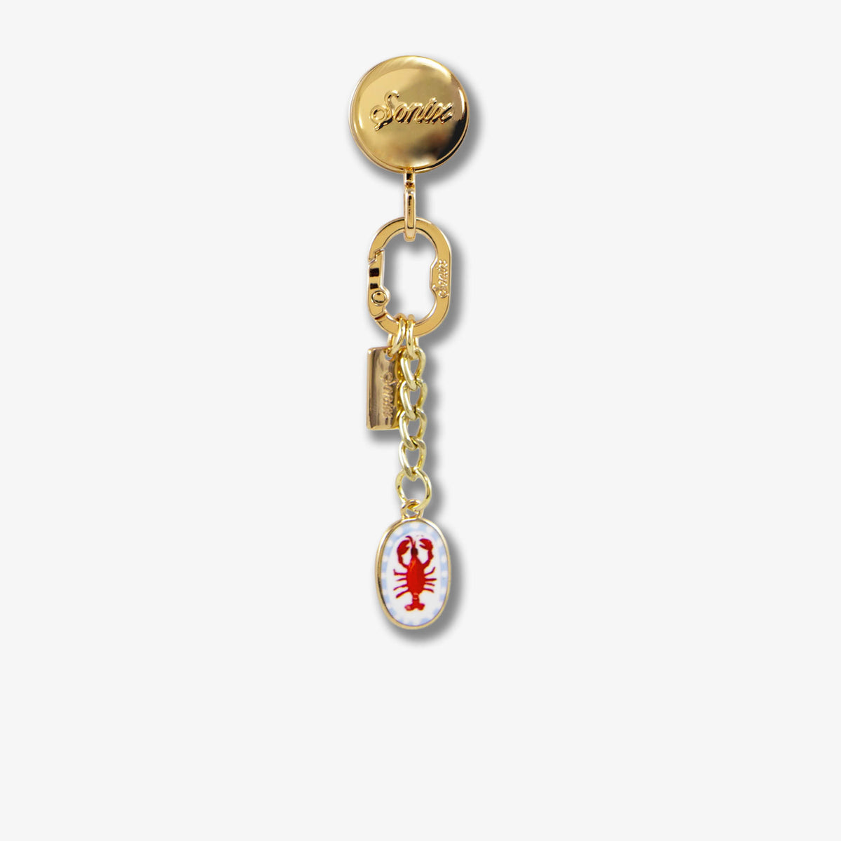 Adhesive Phone Hooks with Charms - Lobster