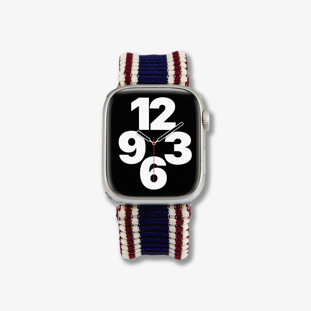 Knit Apple Watch® Band - Maroon + Navy
