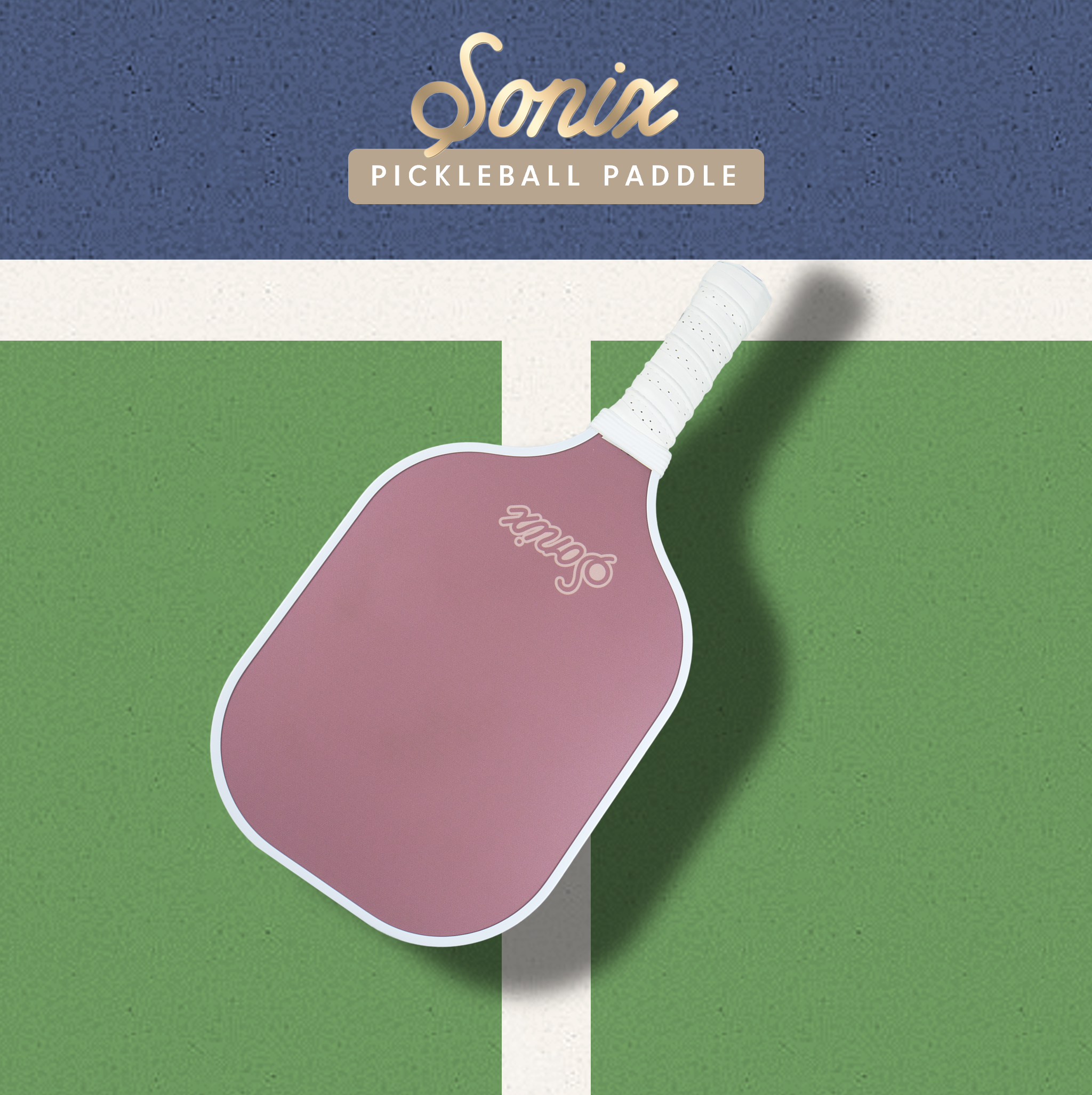 Single Pickleball Paddle - Mauve