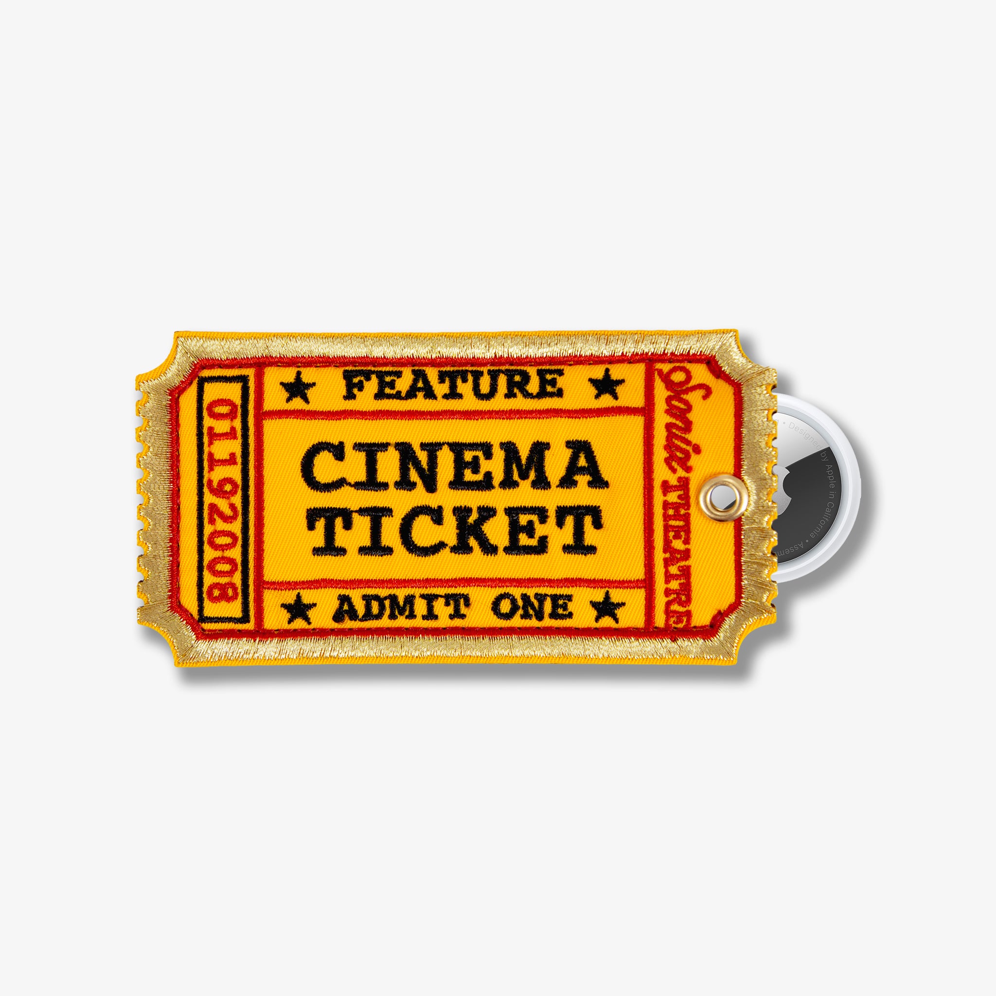 AirTag® Keychain - Movie Ticket
