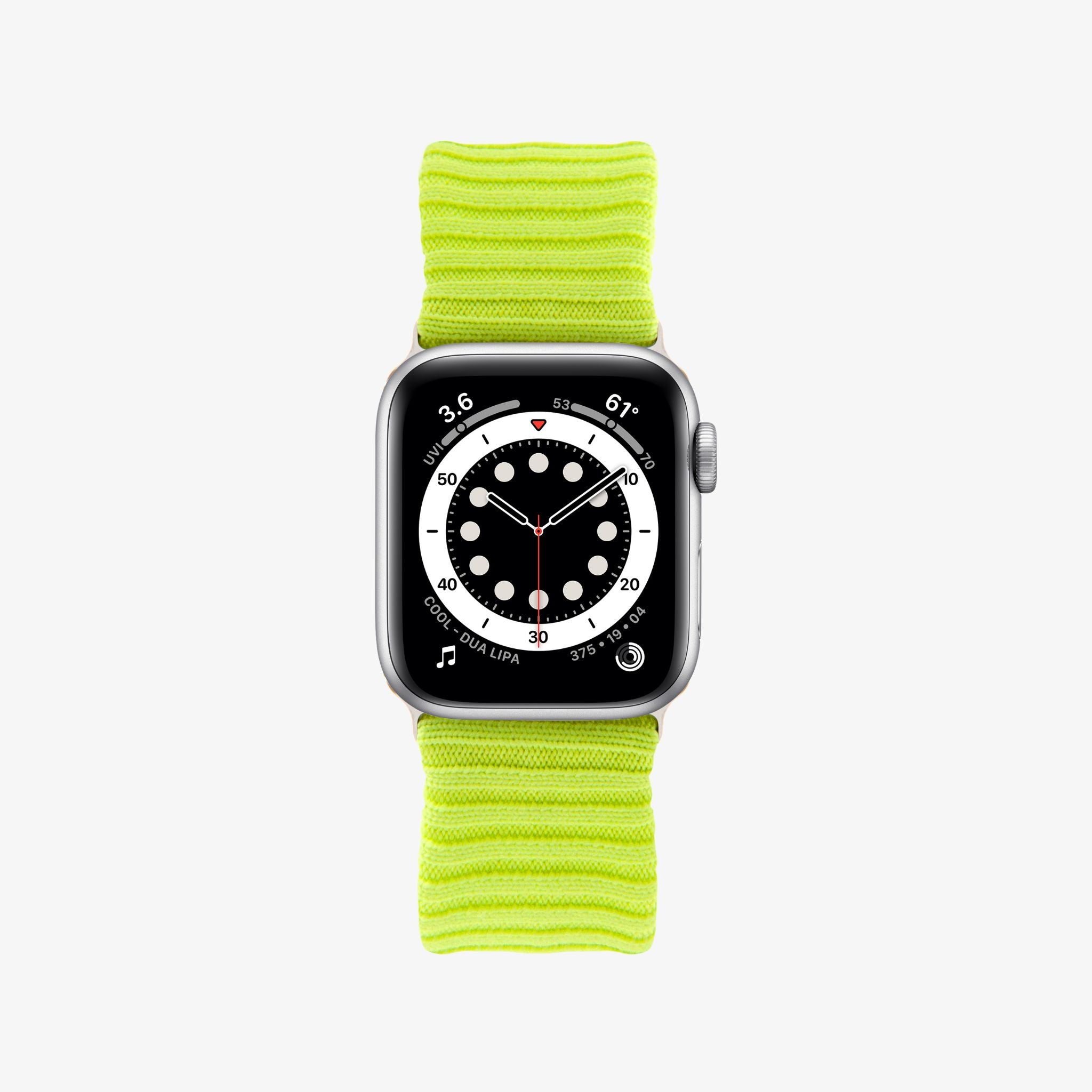 Knit Apple Watch Band - Neon Yellow