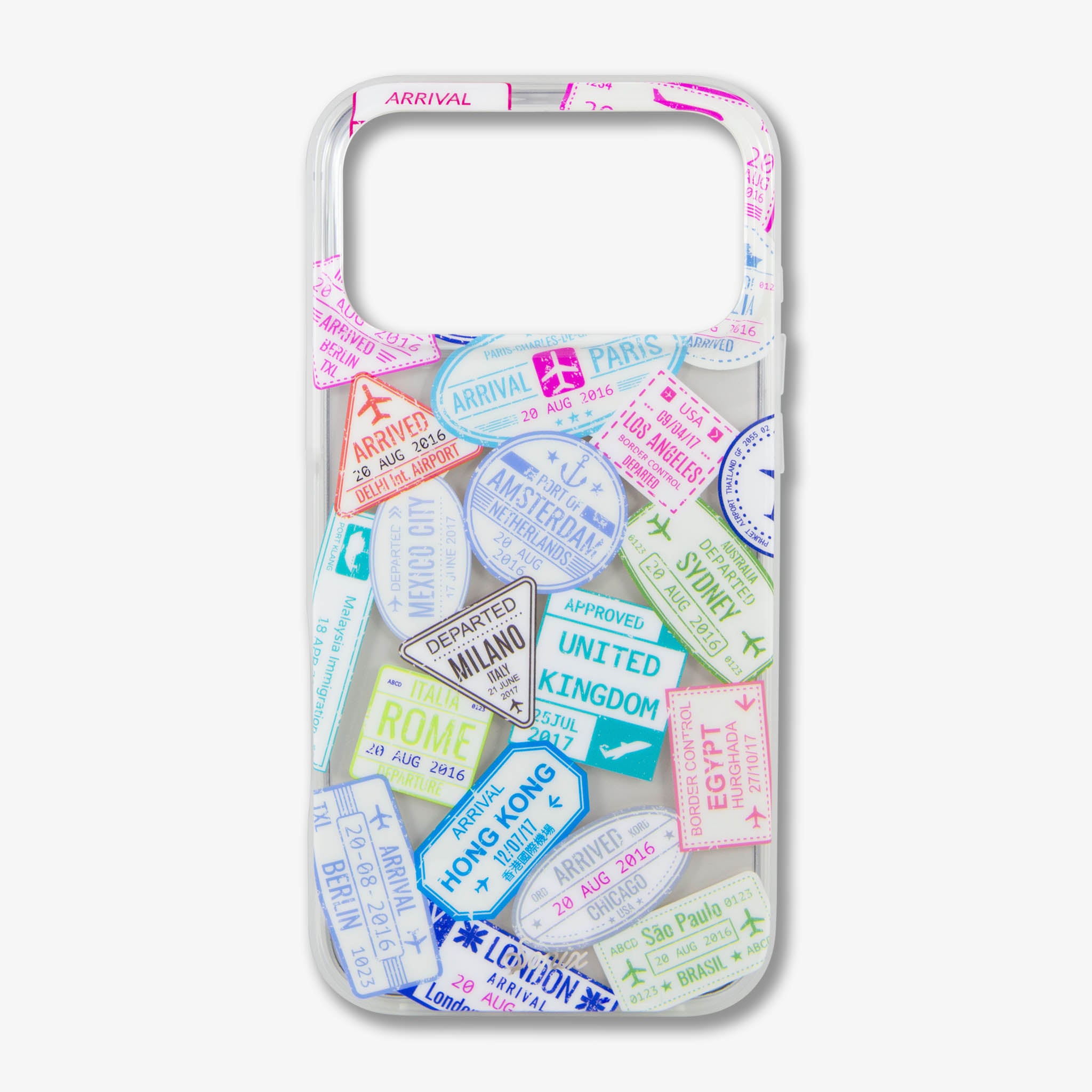 Passport Stamps MagSafe® Compatible iPhone Case