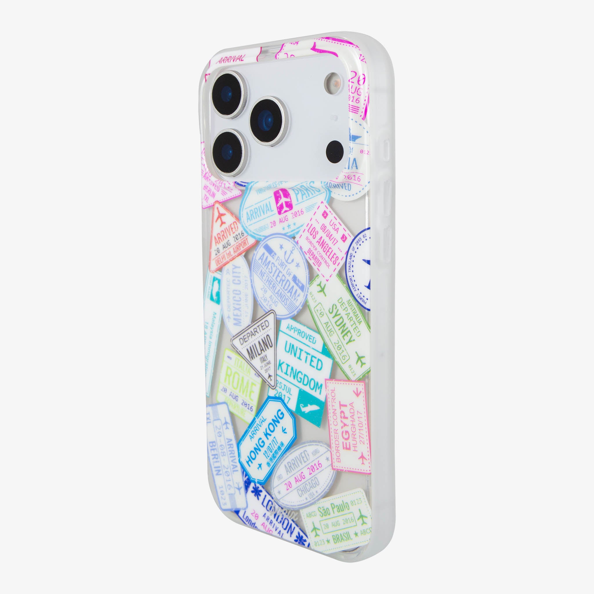 Passport Stamps MagSafe® Compatible iPhone Case
