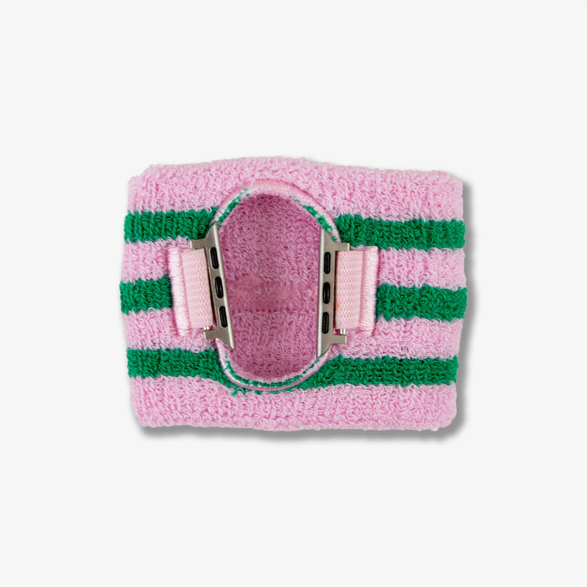 Apple Watch® Sportband - Pink / Green Stripe