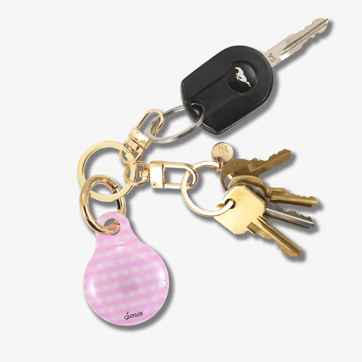 AirTag® Cover - Gingham Pink