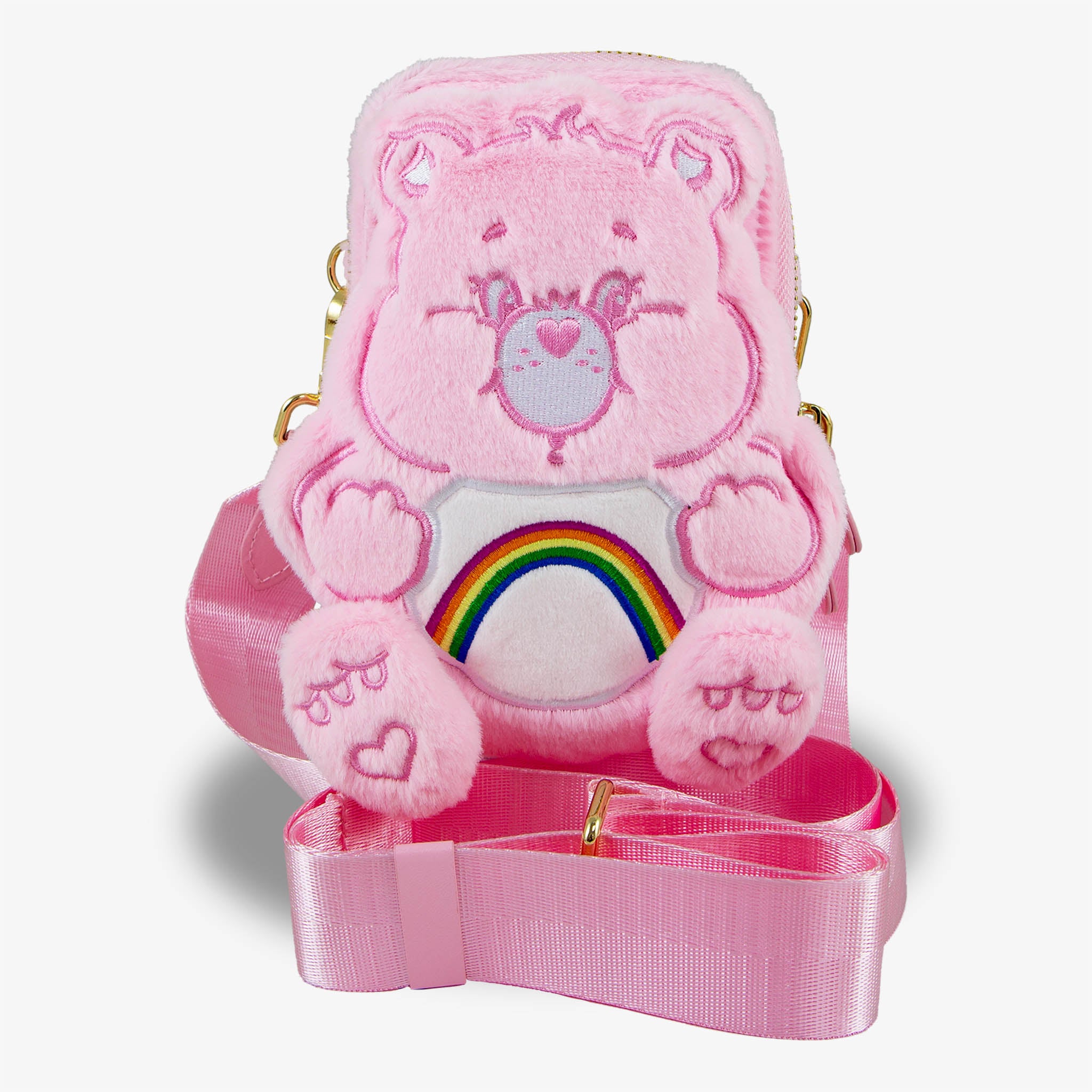 Care Bears™ Plush Crossbody Phone Wallet - Cheer Bear