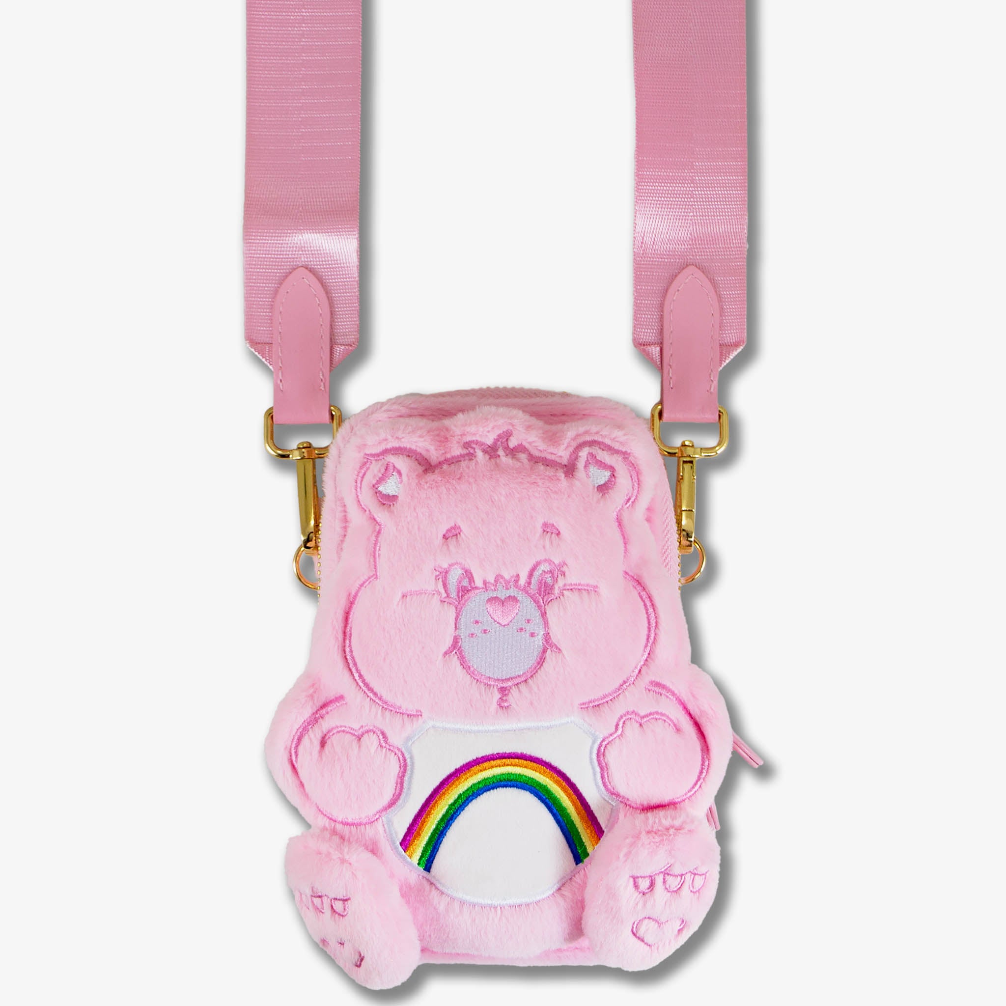Care Bears™ Plush Crossbody Phone Wallet - Cheer Bear