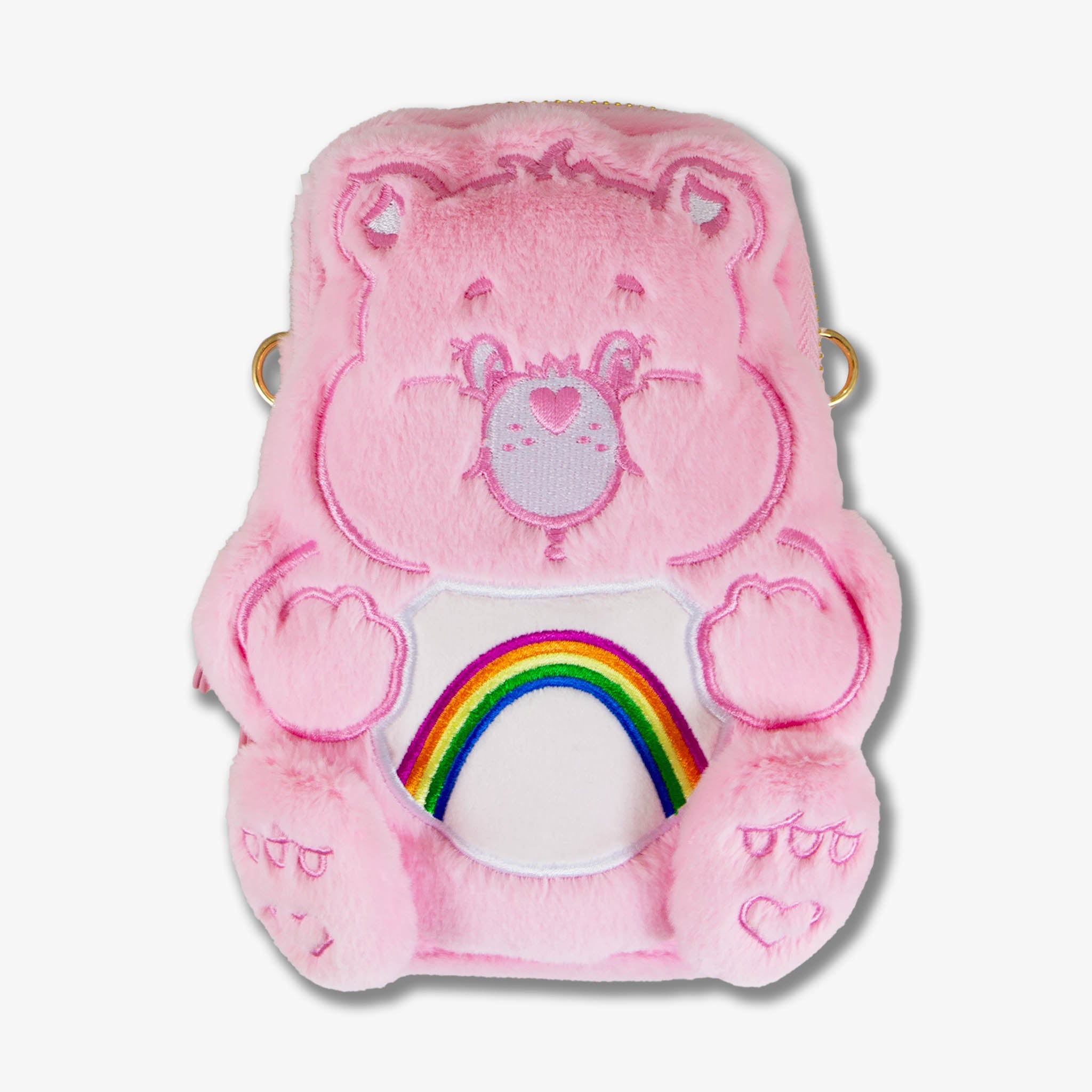 Care Bears™ Plush Crossbody Phone Wallet - Cheer Bear