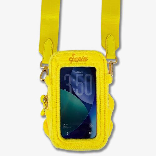 Care Bears™ Plush Crossbody Phone Wallet - Funshine Bear