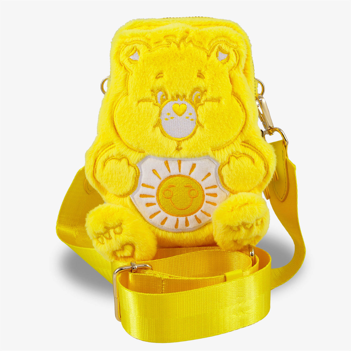 Care Bears™ Plush Crossbody Phone Wallet - Funshine Bear