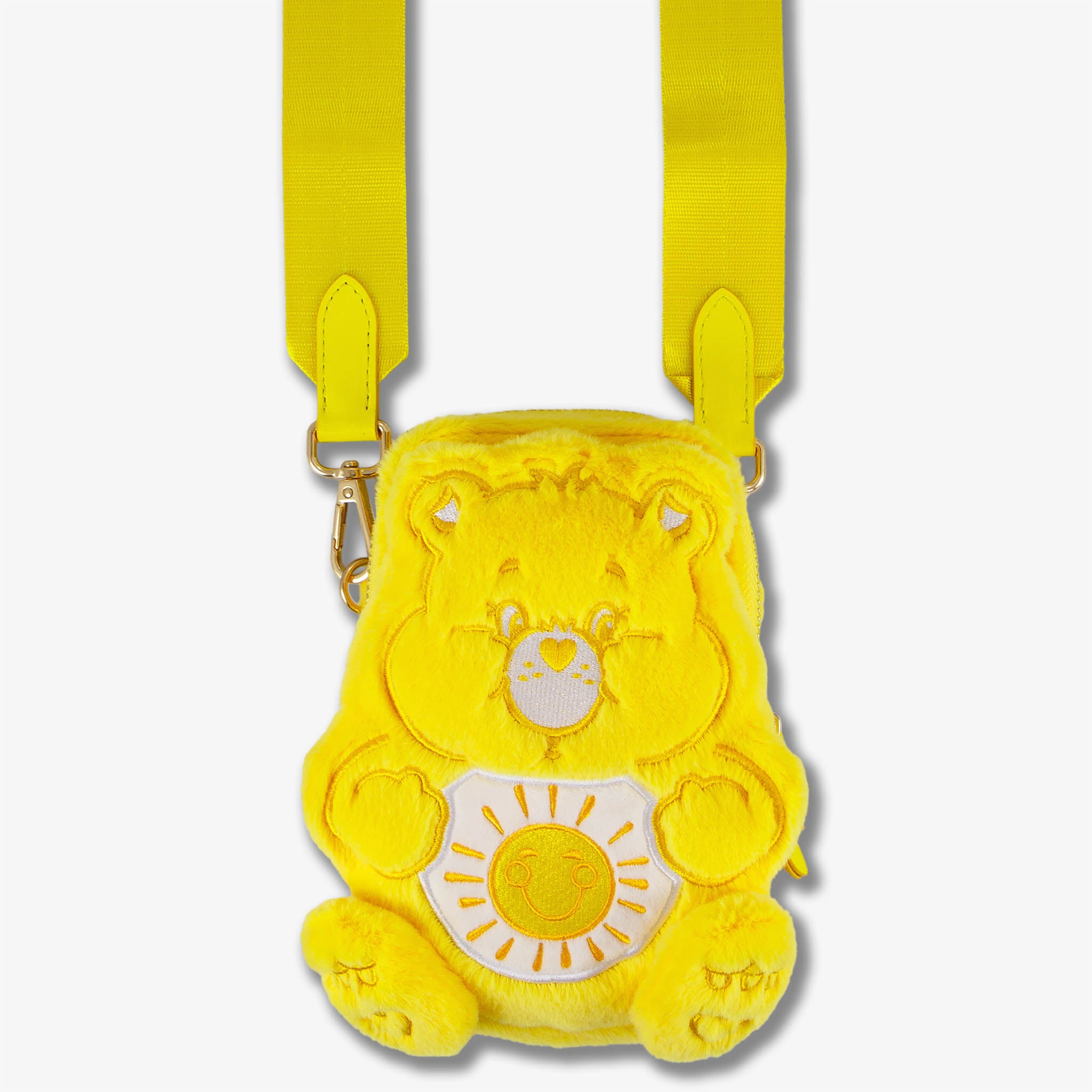 Care Bears™ Plush Crossbody Phone Wallet - Funshine Bear
