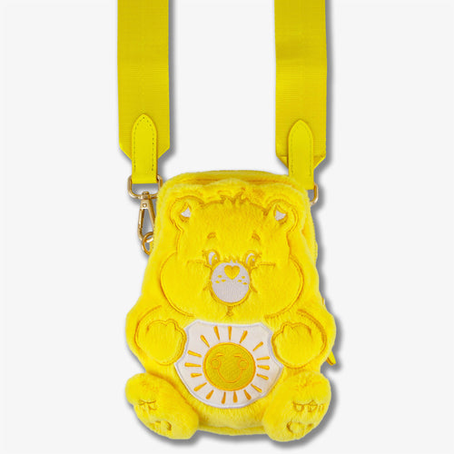 Care Bears™ Plush Crossbody Phone Wallet - Funshine Bear