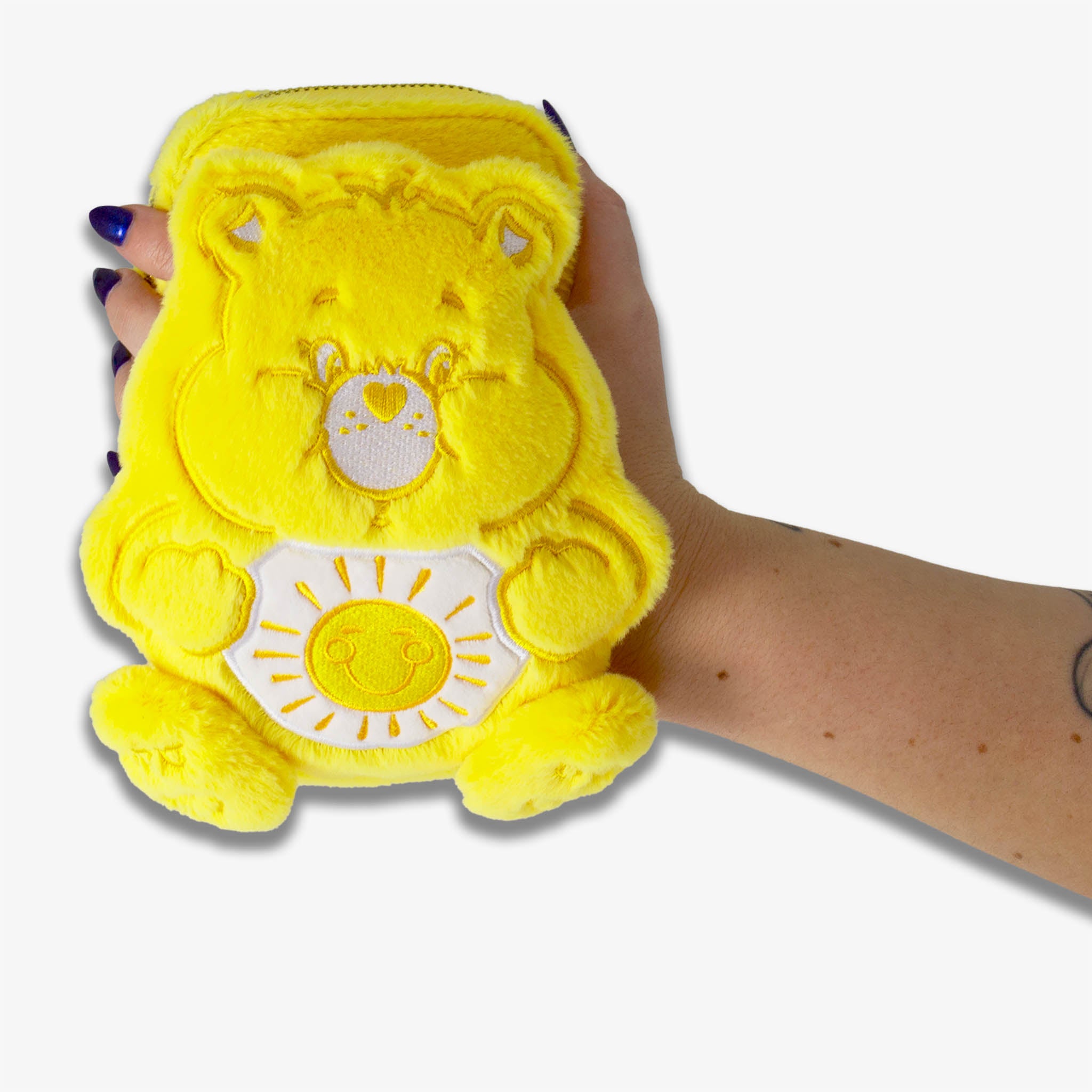 Care Bears™ Plush Crossbody Phone Wallet - Funshine Bear