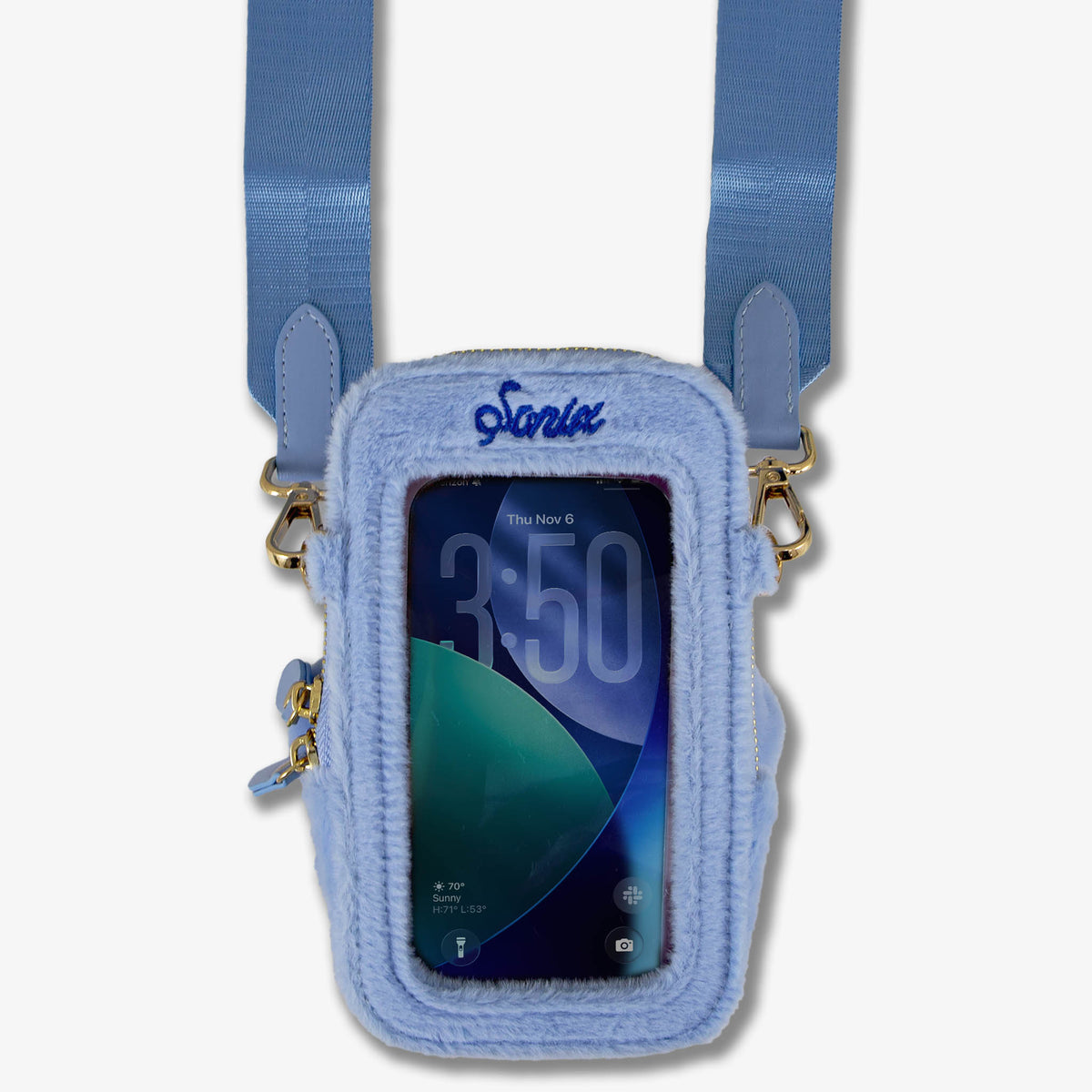 Care Bears™ Plush Crossbody Phone Wallet - Grumpy Bear