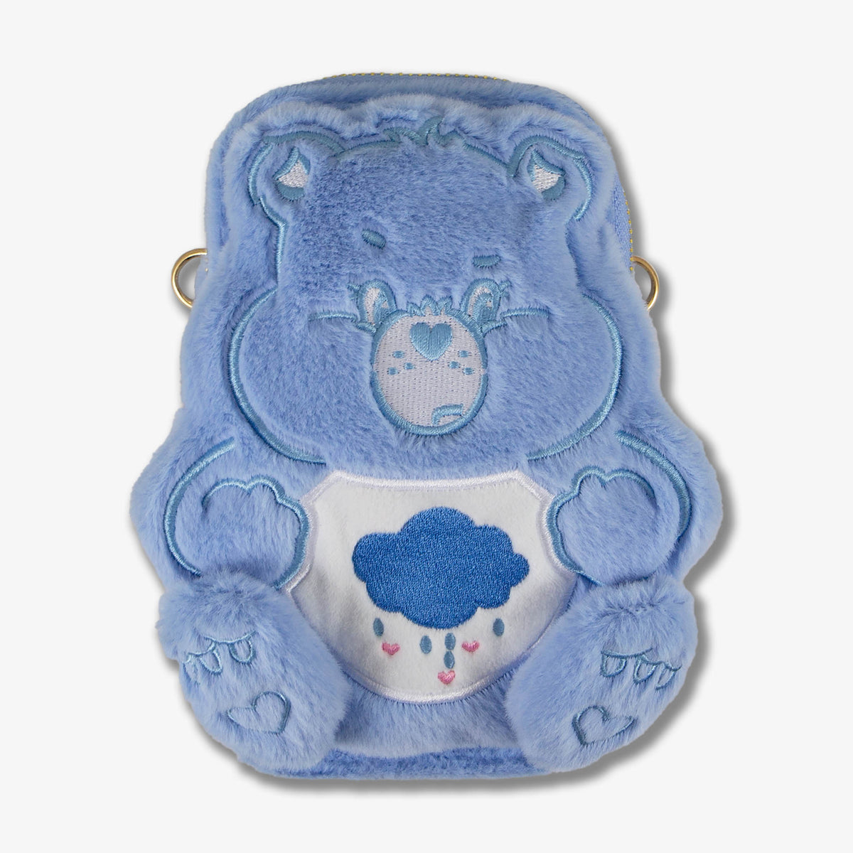 Care Bears™ Plush Crossbody Phone Wallet - Grumpy Bear