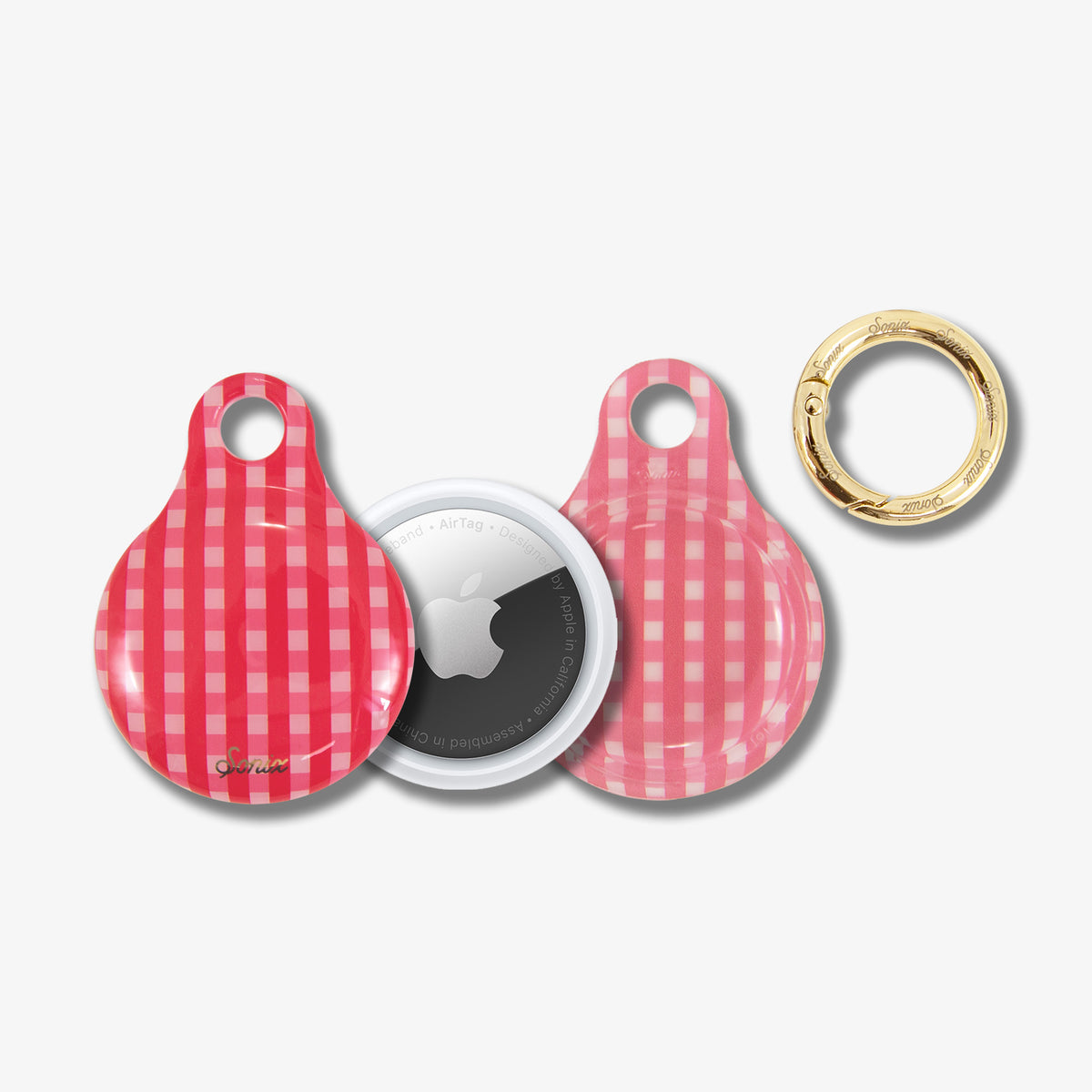 AirTag® Cover - Gingham Red