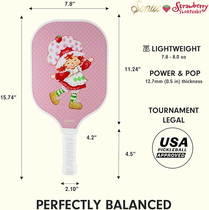 Single Pickleball Paddle - Strawberry Shortcake™ Characters
