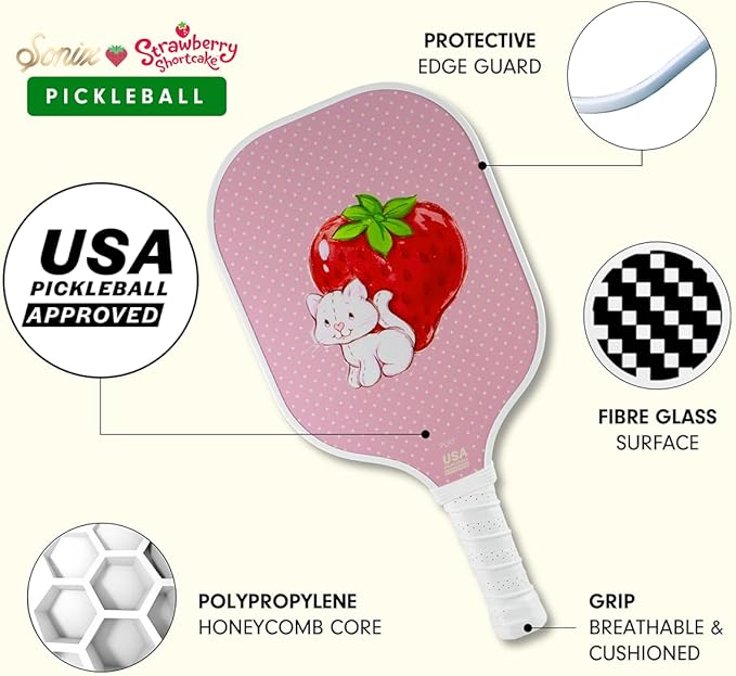 Single Pickleball Paddle - Strawberry Shortcake™ Characters