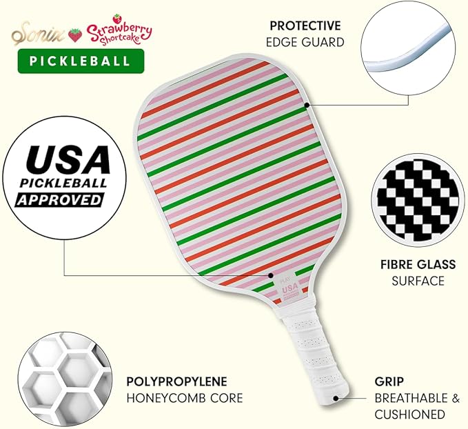 Single Pickleball Paddle - Strawberry Shortcake™ Strawberries