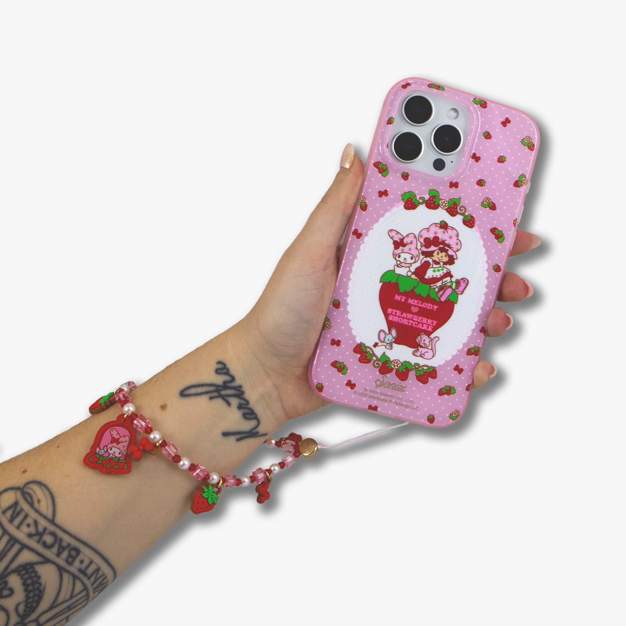 Beaded Wristlet with Charm - My Melody™ x Strawberry Shortcake™